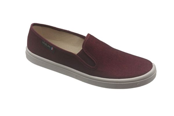 Chaussure type espadrille ESTIVE Homme bordeaux