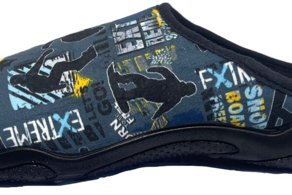 Mule Homme Dextreme Bleu vue laterale