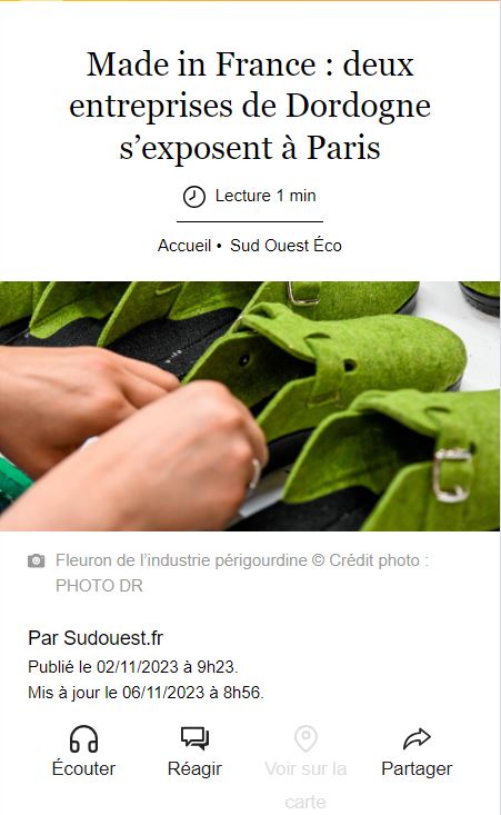 Article de presse Sudouest