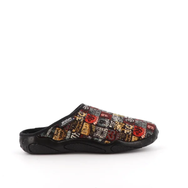 vue latérale pied droit Mule homme DRACO multicolore