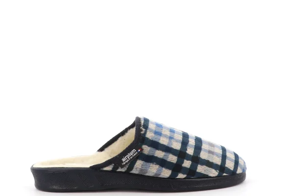 vue latérale pied droit Mule FOREST Homme marine