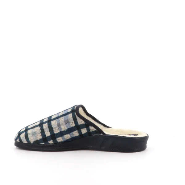 vue latérale intérieure pied droit Mule FOREST Homme marine