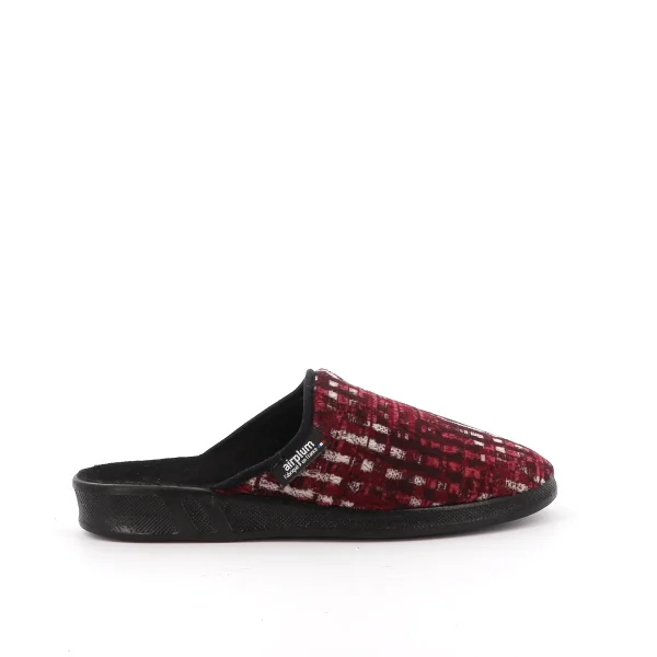 vue côté droit Mule FUNKY Homme bordeaux