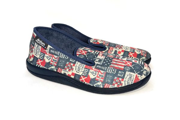 paire de charentaises marine