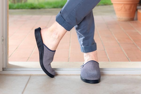 mule estivale homme jean marine