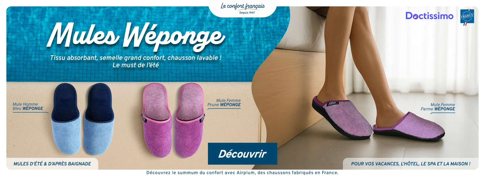 chaussons aiplum spécial matière éponge
