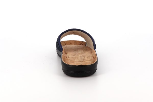 vue arrière claquette marine pour homme et femme modèle walise