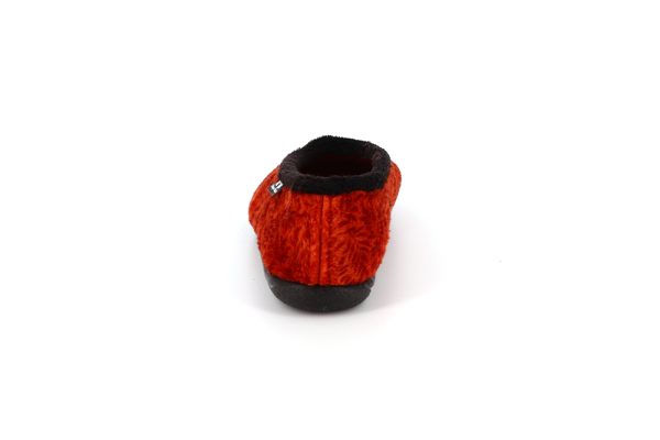 dos de chaussons ballerine pour femme orange