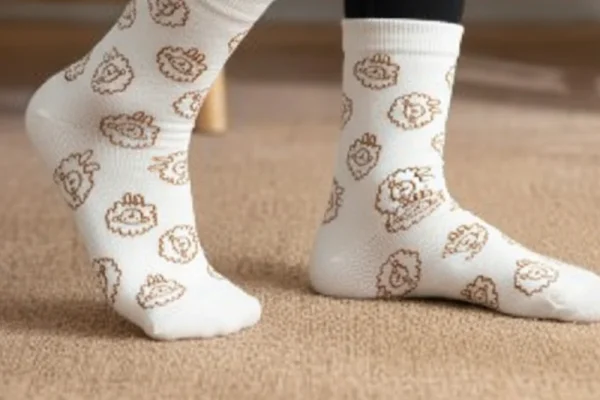Chaussettes mouton doudou modèle HOUTON