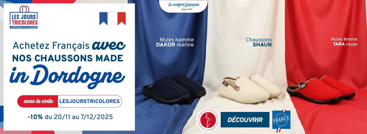 modèles de chaussons tendance et confortables pour hommes et femmes, avec illustrations cosy de mules charentaises , mules ouvertes par Airplum, spécialiste des chaussures et pantoufles chauds pour femmes, hommes, enfants, sénior. Fabriqués en France