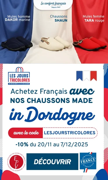 modèles de chaussons tendance et confortables pour hommes et femmes, avec illustrations cosy de mules charentaises , mules ouvertes par Airplum, spécialiste des chaussures et pantoufles chauds pour femmes, hommes, enfants, sénior. Fabriqués en France