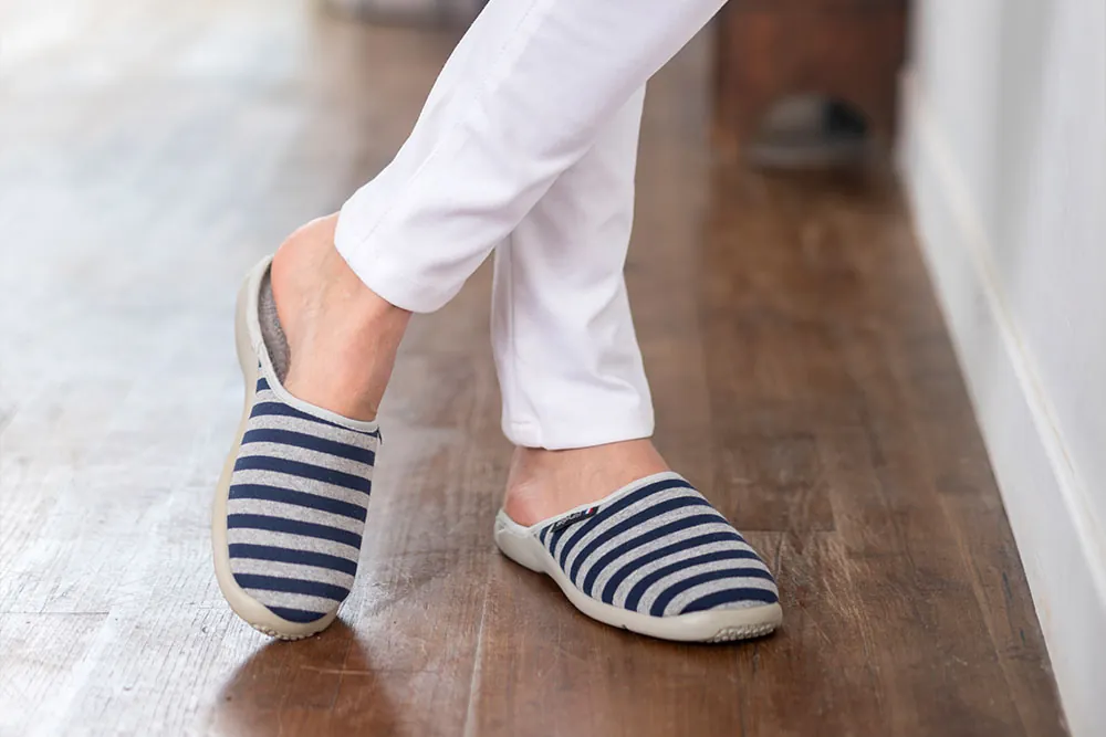 pantoufles mariniere marine femme mule