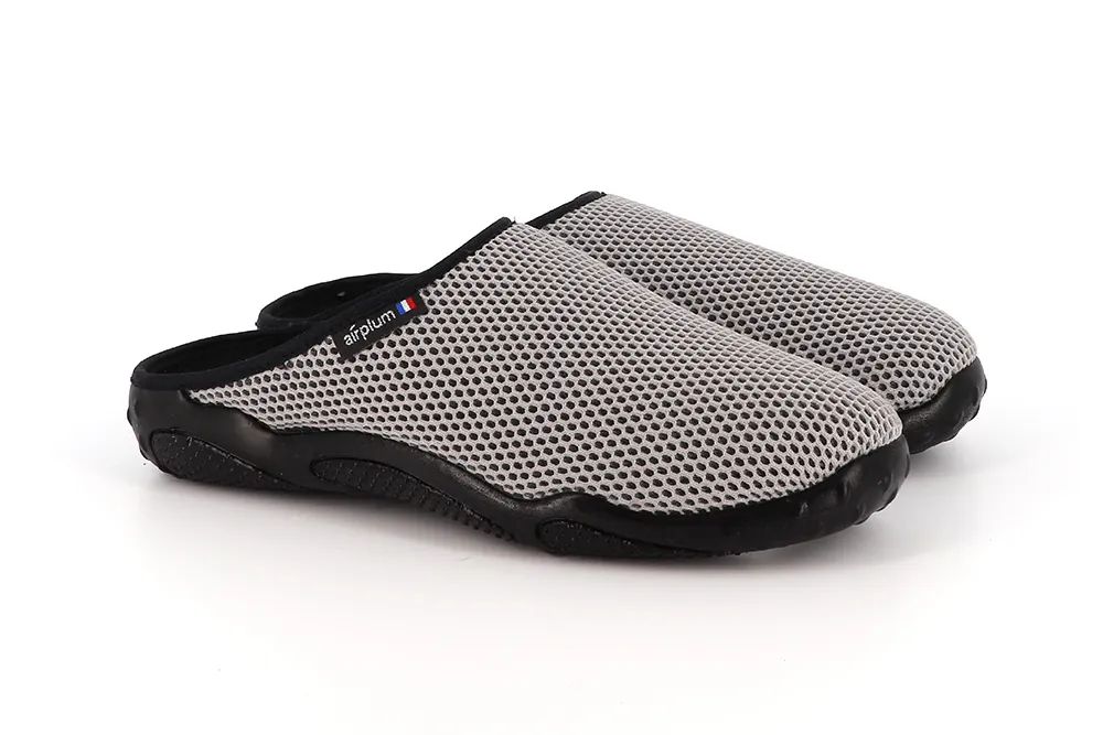 chaussons confort mule gris homme