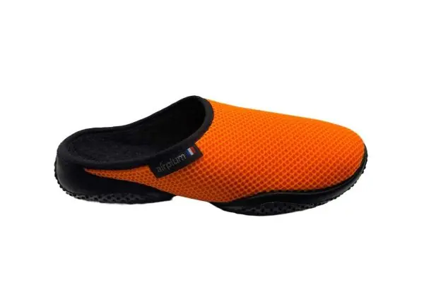 Women's BOX mule fluorescent orange