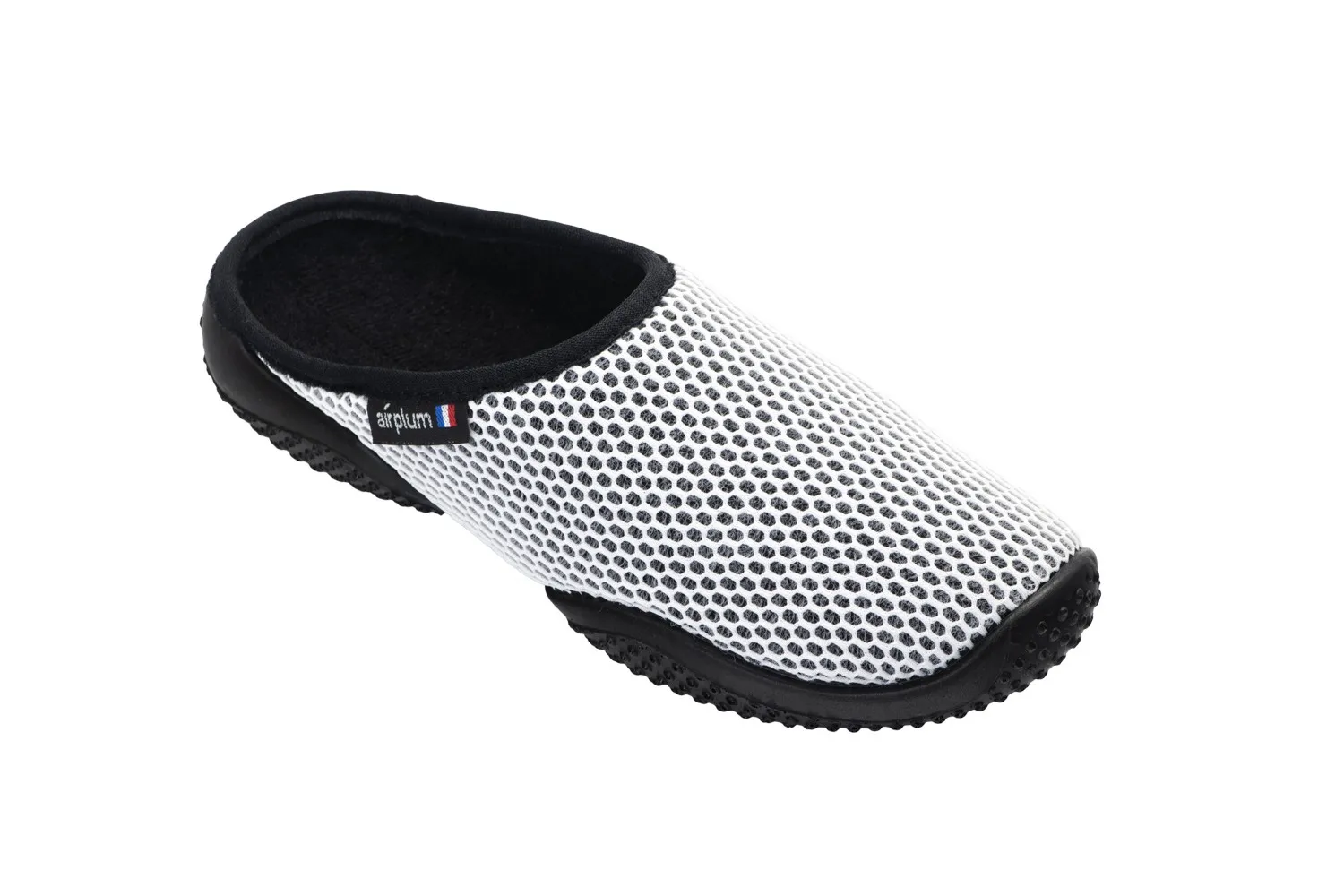 Mule BOX Femme blanc et noir