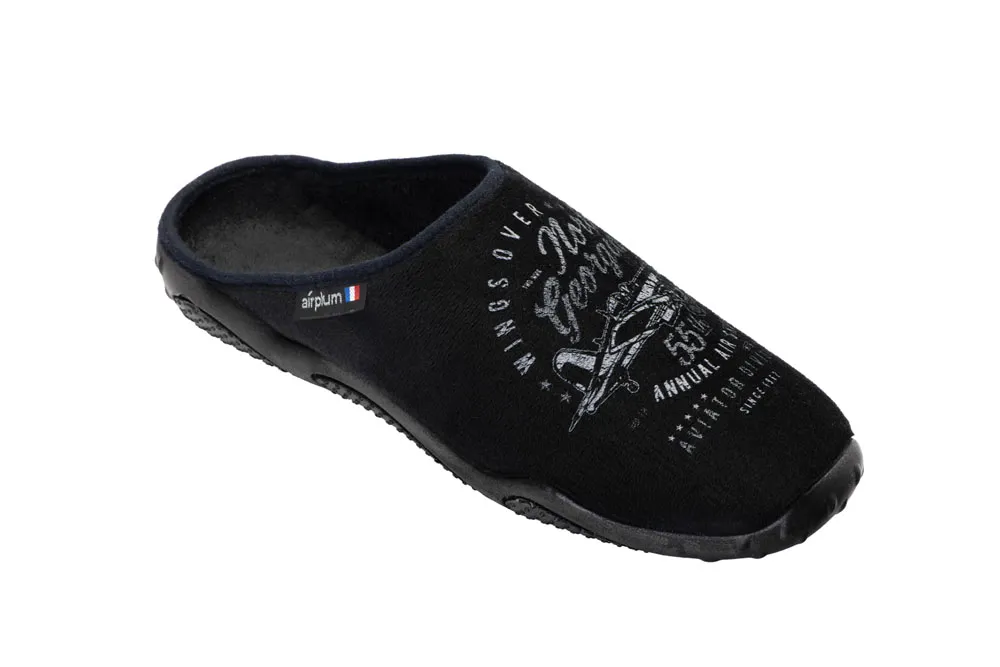 Mule Homme Decolle noir Airplum