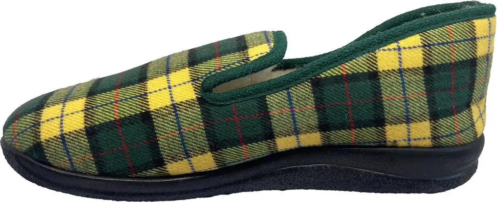 Chausson Homme Wantony Vert Airplum vue latérale