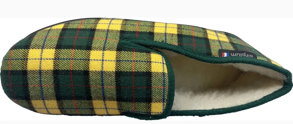 Chausson Homme Wantony Vert Airplum vue dessus