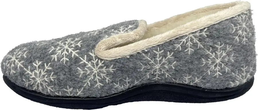 Chausson Femme Zhiver gris Airplum vue latérale