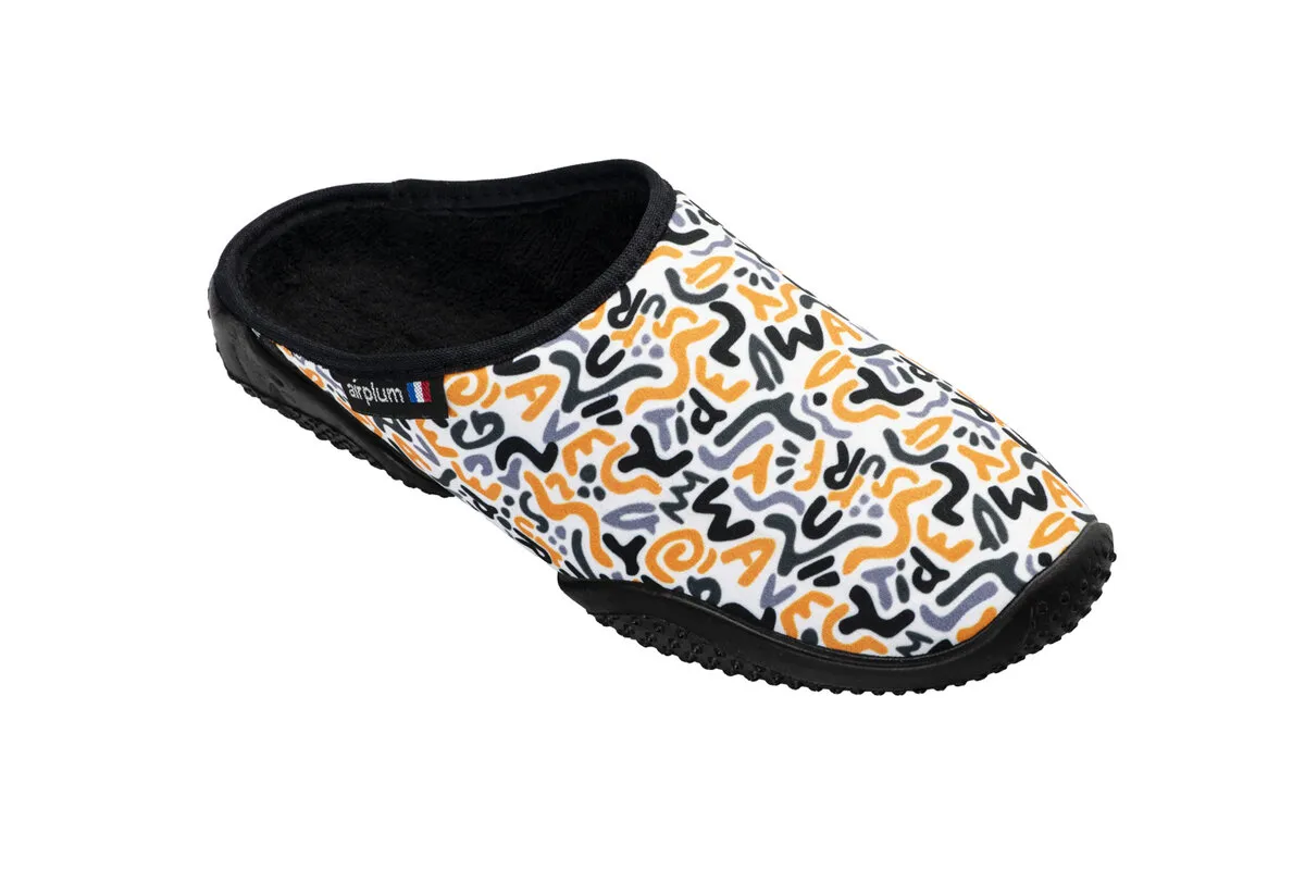 mule orange pour femme modèle BIZ