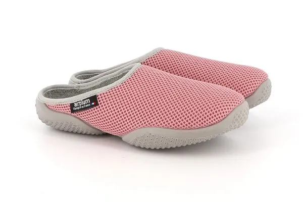 Mule femme BOX rose cendré