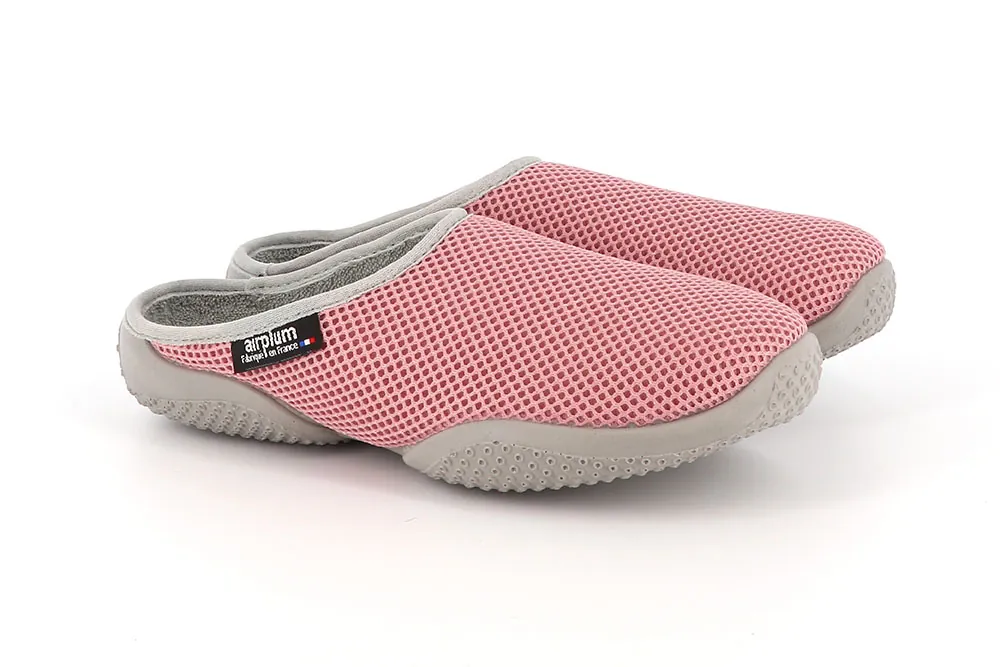 Mule femme BOX rose cendré