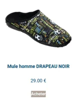 chausson eco responsable homme drapeau Airplum