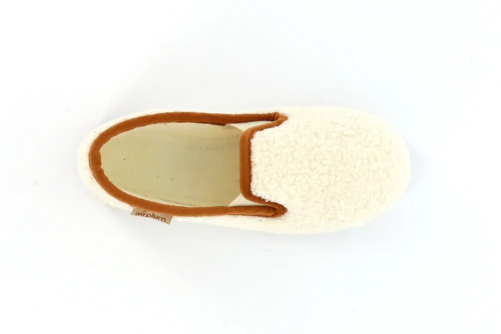 chaussons enfant confort creme douillet