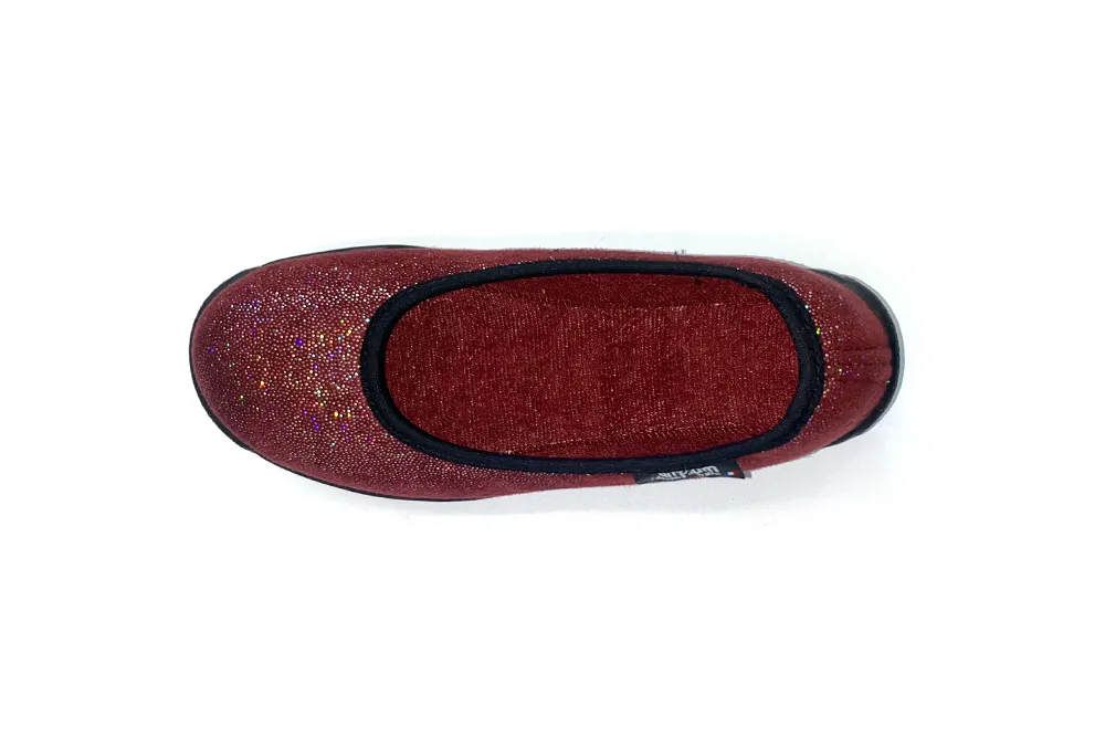 ballerine rouge paillettes