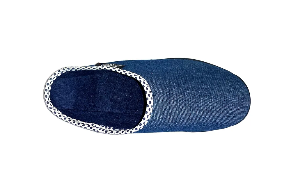 mule chaussons jean femme