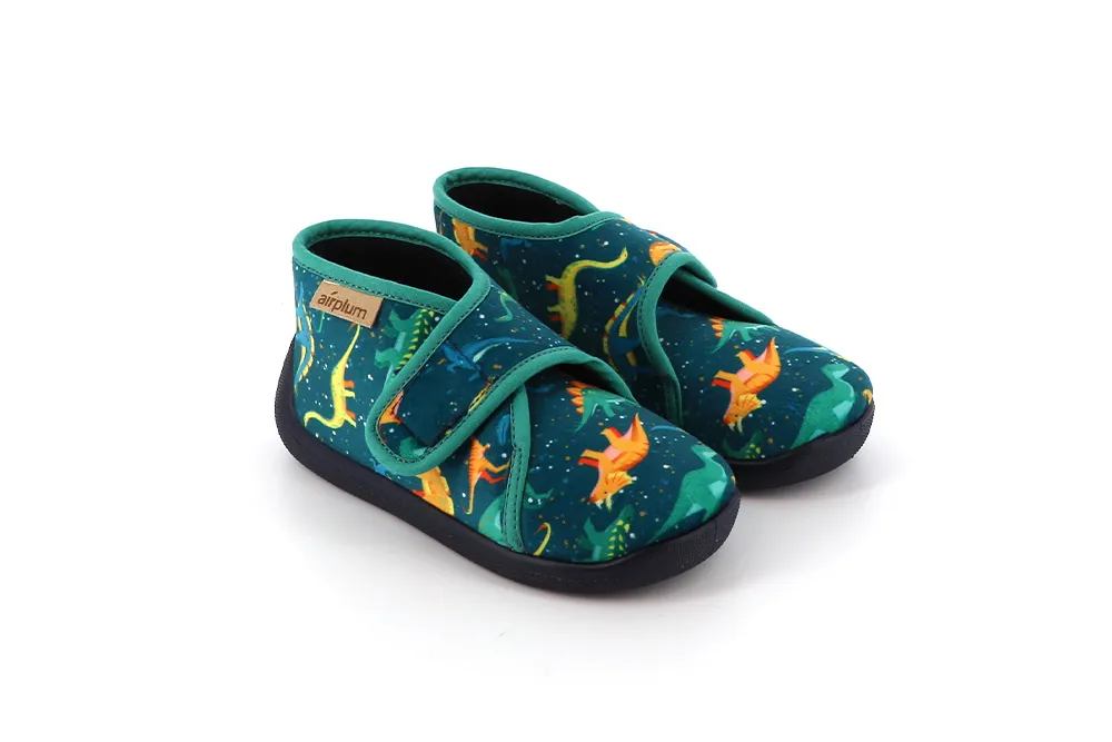 chaussons maternelle enfant scratch dinosaure