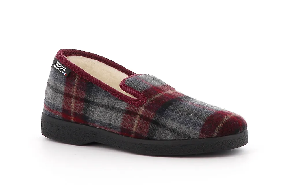 chausson charentaise polaine bordeau pour homme et femme