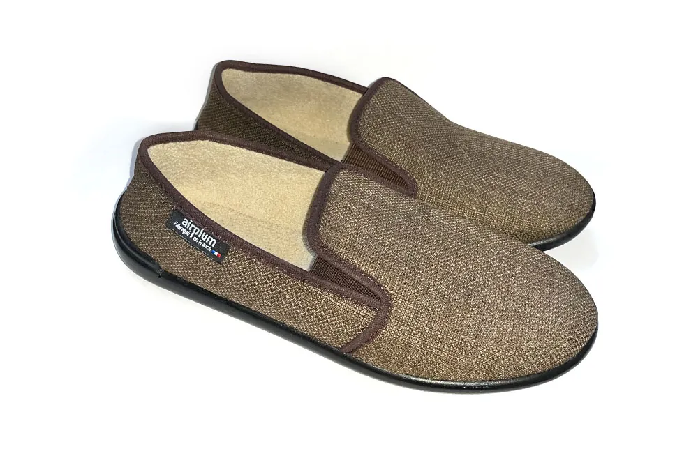 Chaussure en toile homme Rouky marron 