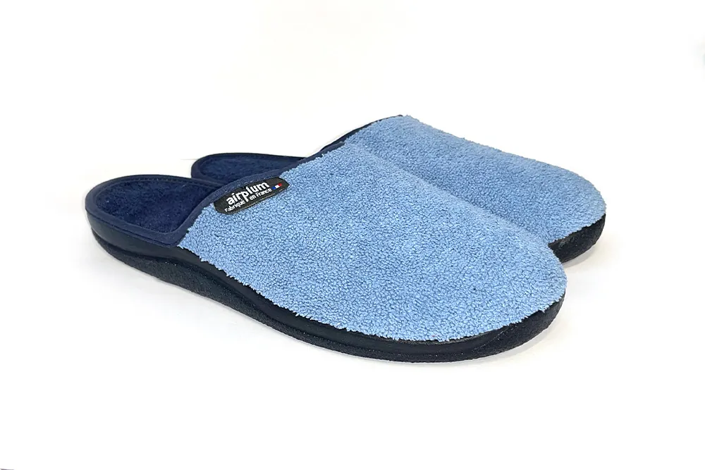 pantoufles bleues