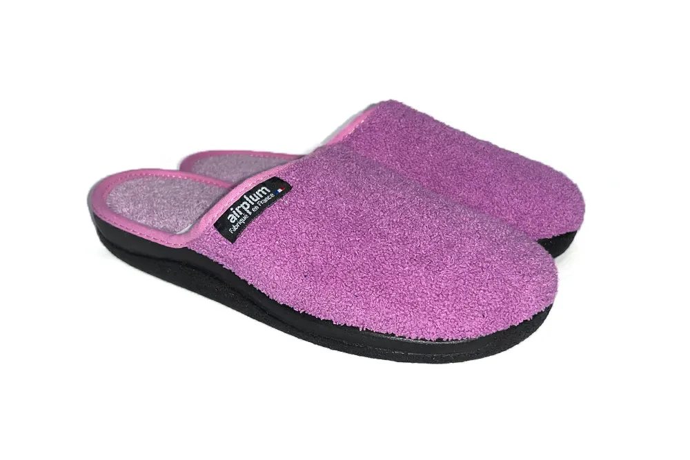 paires de chaussons femme été rose