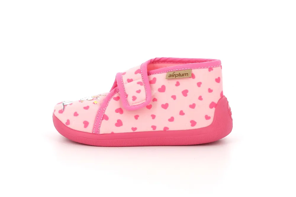 chaussons scratch fille rose enfant