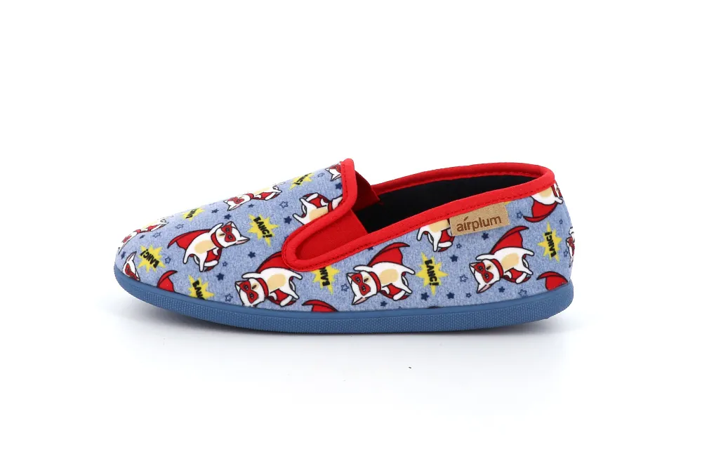 pantoufles enfant charentaises bleu