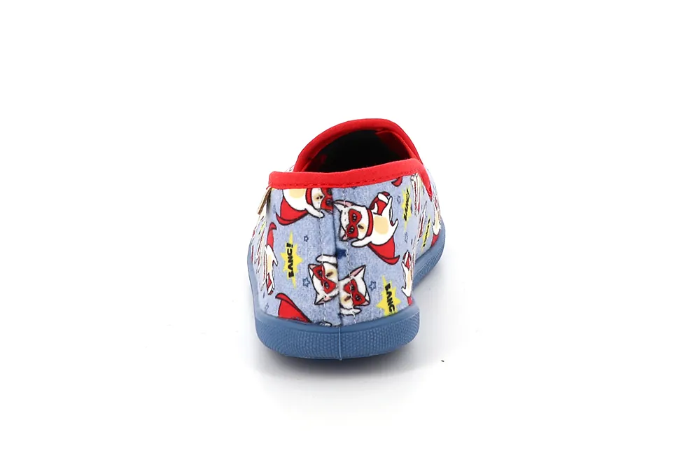 pantoufles heros cape bleu