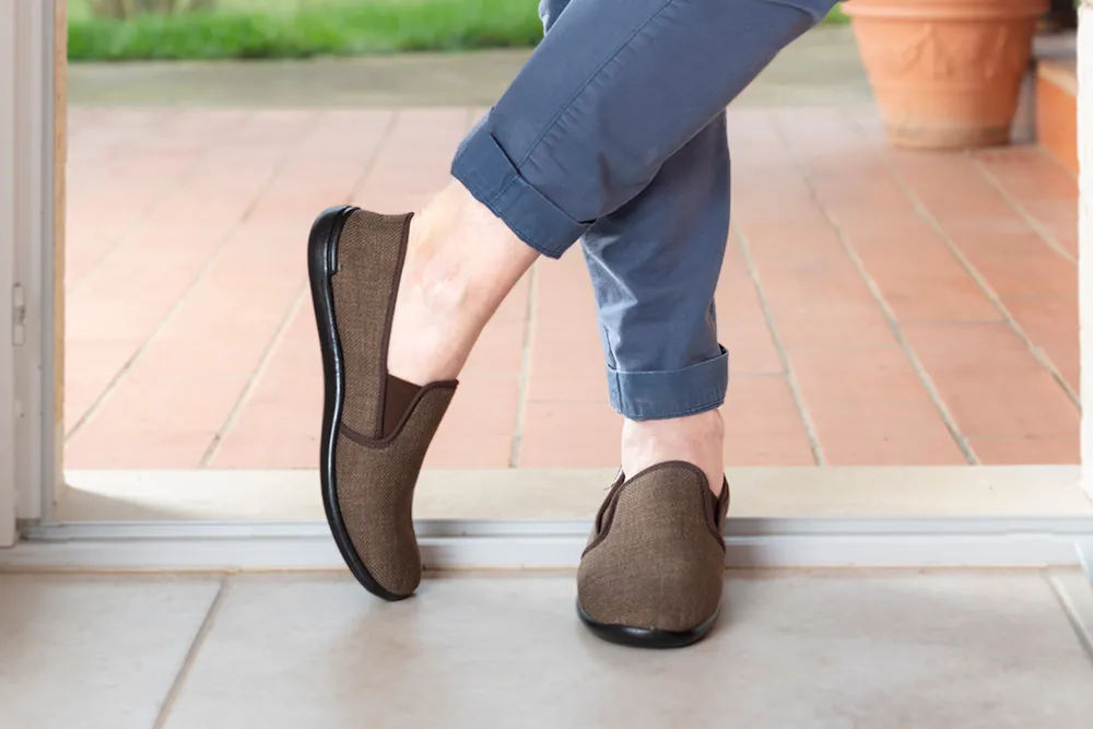 chaussures estivelles homme marron