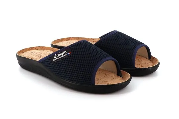 paire de claquettes marines pour homme et femme modèle walise