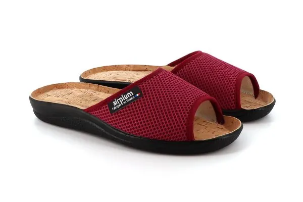 paire de claquettes résilles prune pour femme modèle wraisin