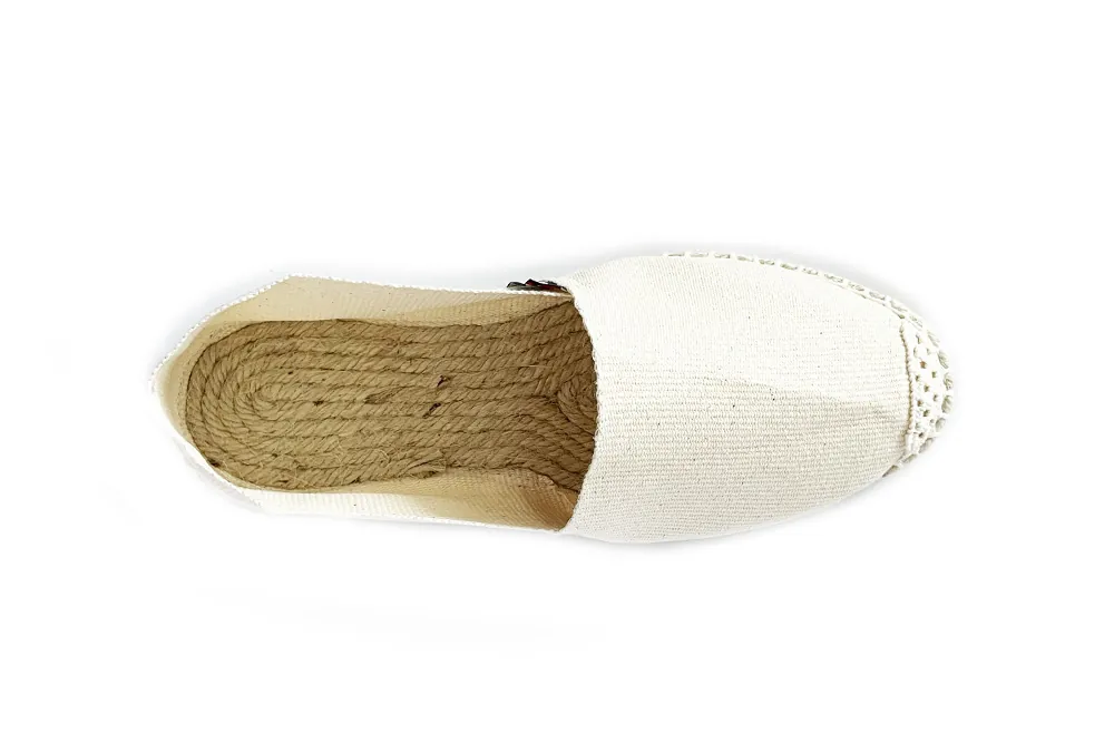 CHAUSSURE ETE EN TOILE ECRU