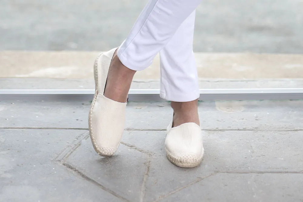 ESPERANCE ESPADRILLE BLANCHE ECRU MADE IN FRANCE