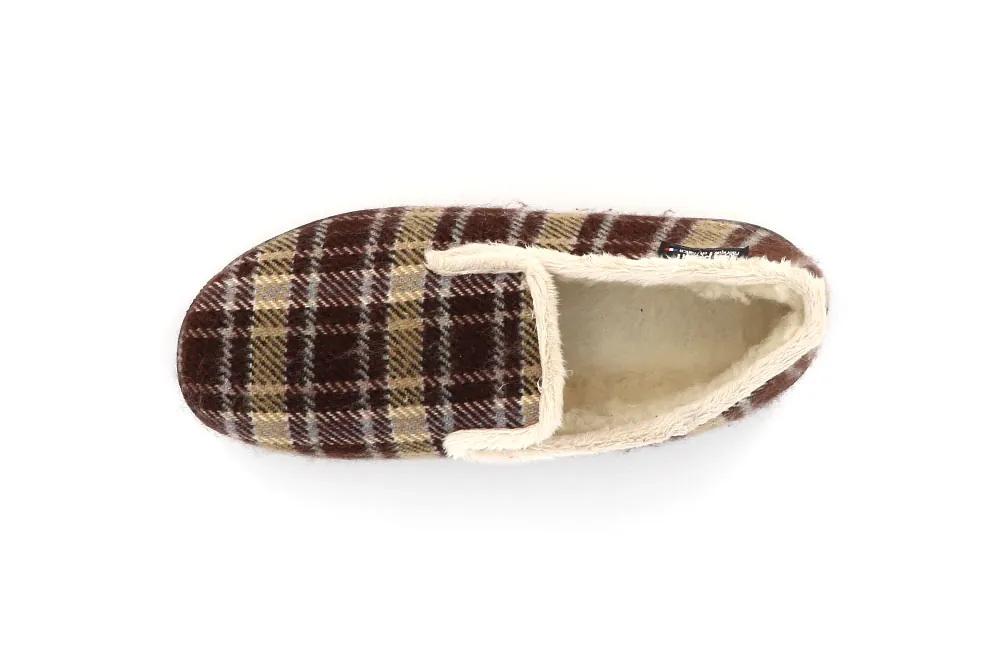 Charentaise antidérapante fourrée laine