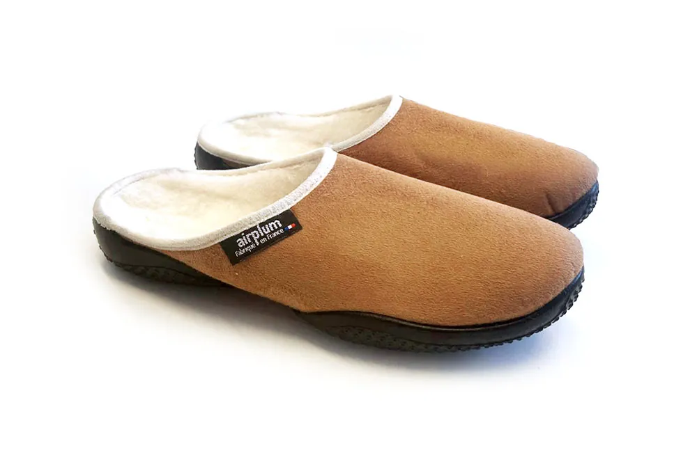 paire de chausson boubou cammel fourrée