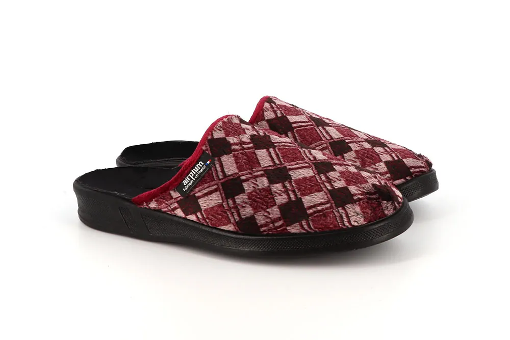 MULES BORDEAUX HOMME PANTOUFLES