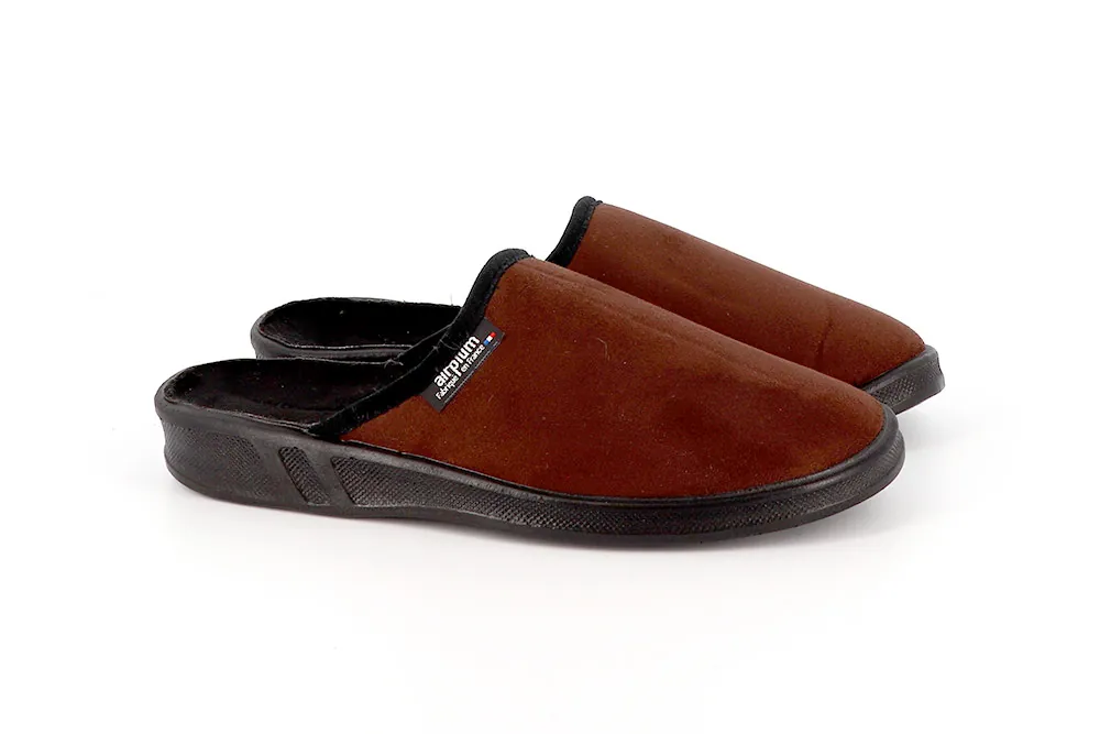 Paire de mules marron homme