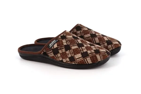 paire de chausson effet vitrail marron