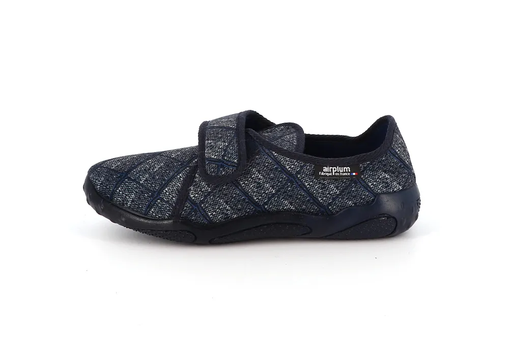 pantoufle scratch bleu