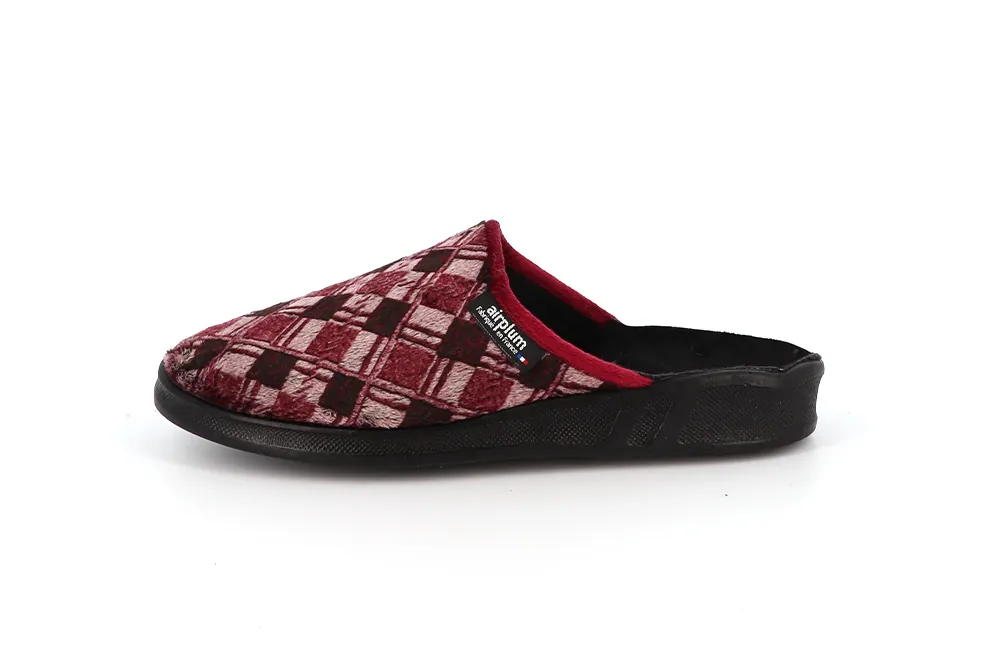 chaussons mules hiver homme FASTE bordeaux – Image 5